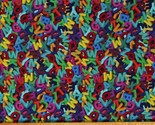 Cotton Back to School ABC Mix Letters Multicolor Fabric Print by Yard D5... - $12.95