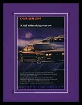 1986 Chevrolet Cavalier Z24 11x14 Framed VINTAGE Advertisement - £27.17 GBP
