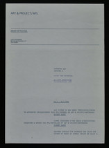 Art &amp; Project / MTL # ROBERT BARRY, Invitation # 1974, mint-- - £55.94 GBP