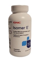 GNC Gluten-Free Isomer E 400 IU Antioxidant Supplement 90 Softgel BB 03/... - $44.54