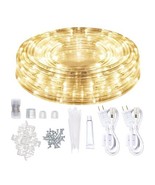 Warm White LED Rope Lighting Flexible Indoor Outdoor Christmas 50 Ft - $24.74