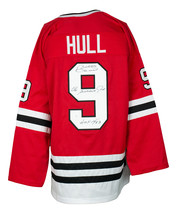 Bobby Hull Signed Custom Red Hockey Jersey HOF 1983 Golden Jet Insc JSA - $387.99
