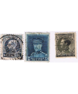 Stamps Belgium 1932 King Albert I #235 #162 #262 Used - £0.70 GBP