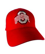 Ohio State Buckeyes NCAA Cap Baseball Hat Football Red Gray Official Pro... - £27.64 GBP