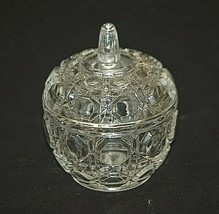 Anna Hutte Bleikristall 24% Lead Crystal Mini Covered Dish Foil Tag W. Germany a - £15.51 GBP