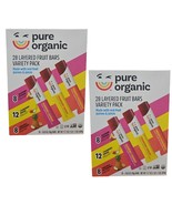 2 Packs Pure Organic Layered Fruit Bars 1 Veriety Pack, 28-count, 17.64 ... - $66.05 CAD