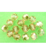 3 6mm Swarovski 5000 Crystal Rounds -- Golden Shadow - $1.34