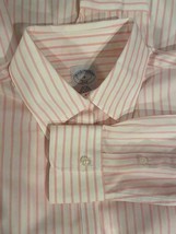 Brooks Brothers Shirt Blouse White Pink Fitted &amp; Classic Striped 4 New - $46.89 CAD