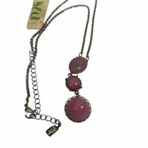 1928 Think Pink necklace pendant dangler 16 Barbiecore jewelry - $13.85