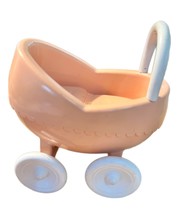 Vintage Little Tike Dollhouse Pink Baby Stroller - £18.99 GBP