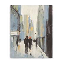 20" x 16" Watercolor Walk in the City Canvas Wall Art - $2,510.81 MXN