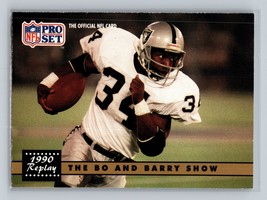 The Bo and Barry Show #335a Bo Jackson Barry Sanders 1991 Pro Set - £1.57 GBP