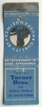 Turner Bros. - Chicago, Illinois Clothing Store 20 Strike Matchbook Cover IL - $1.50