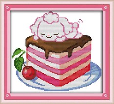 DIY Stamped Pre-printed Cross Stitch Kit, Girl gifts, Embroidery Kit, Ca... - $12.99