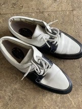 FootJoy Europa Collection Womens Golf Shoes Size 9M Leather White Black - $28.97