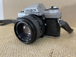 Minolta X370 SLR 50 mm 1.7 Lens 35mm Film Camera NOT TESTED - £30.15 GBP