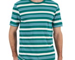 Club Room Men&#39;s Classic-Fit Double Stripe T-Shirt Shady Glade Green-Large - $14.99