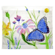 Betsy Drake Betsy&#39;s Blue Morpho Outdoor Wall Hanging 24x30 - £38.69 GBP