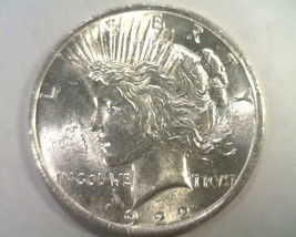 1922 PEACE SILVER DOLLAR NICE UNCIRCULATED NICE UNC. ORIGINAL COIN BOBS ... - $47.00