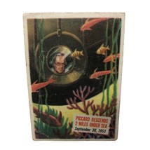 VTG 1954 Topps Scoop  # 69   Piccard Descends 2 Miles Under Sea - £22.31 GBP