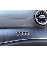 1x 3D 4 Ring Audi Logo (Chrome) Dashboard Emblem Badge Interior Exterior - $12.81