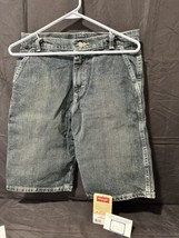 Wrangler Straight Utility Denim Jean shorts size 16 regular boys adjust waist - £24.78 GBP
