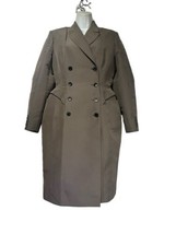 antonio marras italy Size 44 hip pockets padded long button trench coat - $178.19