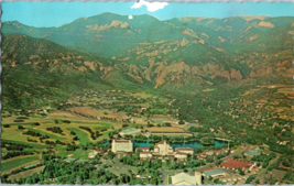 Aerial View of the famous Broadmoor Hotel and lake Colorado Postcard Posted 1970 - £17.64 GBP