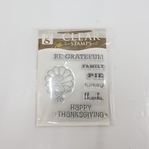 Studio G Clear Stamps Thanksgiving Set of 7 Stamps New - £5.14 GBP