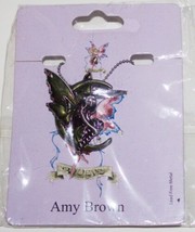 Amy Brown Blue Moon Diva 1 Fairy Pendant / Necklace Pacific Giftware NEW... - $10.69