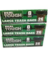 &quot;Real Touch&quot; Large Trash Bags -  8 Pcs per Box  26 Gallons per Garbage Bag - $19.33 CAD