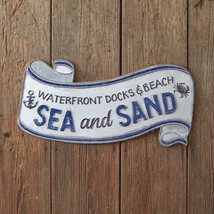 Sea and Sand Scroll Wall Sign - £42.28 GBP