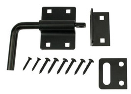 Everbilt 5 in. Black Heavy Duty Gate Slide Bolt Latch - £18.14 GBP