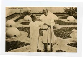 Snake Farm Postcard Bangkok Thailand 1930&#39;s by Y Ebata &amp; Co - $47.52