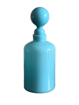 Vintage French Blue Opaline Glass Perfume Scene Bottle - £59.53 GBP