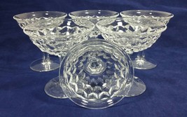 Vintage Fostoria American Clear Pressed Glass Tall Champagne Sherbet Glasses (6) - £47.06 GBP
