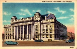 Chicago Illinois 1936 Postcard Northwestern Passenger Train Station BK47 - £2.36 GBP