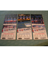2008 NEW YORK RANGERS NHL STANLEY CUP PLAYOFFS TICKET STUBS LOT OF (3) - £15.42 GBP