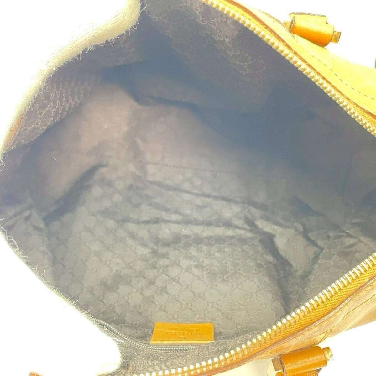 Gucci Sherry Mini Boston Bag, Tan leather, women's 2-way bag. Item image 8