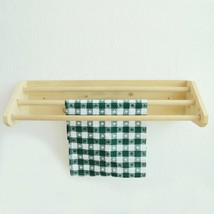Large 3 Tier Bathroom Towel Rail, Bathroom Wooden Towel Rack Handmade Storage - £27.15 GBP+