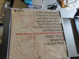 Igor Stravinsky Suite from Pulcinella Ernst Toch cd  - £23.97 GBP