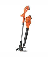 Black + Decker-20V 10&quot; Trimmer/Edger &amp; Hard Surface Sweeper cordless tri... - £111.79 GBP