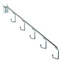 700860 Five-Station Waterfall Faceout Hook, Chrome (10 Pack) - £69.21 GBP