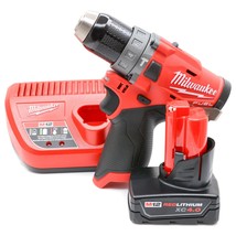 MILWAUKEE 2462-20 M12 Li-Ion 1/4&quot; Cordless Hex Impact Driver 4.0 Ah Batt... - £96.28 GBP