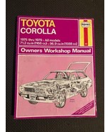 Haynes Toyota Corolla 1975 to 1979 Owners Workshop Manual All Models #361 - £5.68 GBP