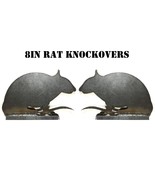 Steel Shooting Targets Rat Silhouette Knockovers .22LR Pistol/Rifle Plates - $56.06 CAD