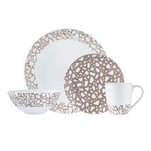 Dinnerware Set 16 Piece Terrazzo Beige Service for 4 - $1,294.54 MXN