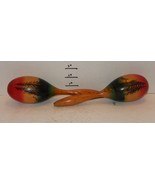 Pair of Handmade maracas Yellow Orange Green - $993.35 MXN