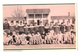 YMCA Boys Football Teams Scene Postcard Highland Park Texas - £10.90 GBP