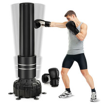 Freestanding Punching Bag 71 Inch Boxing Bag with 25 Suction Cups Gloves... - £141.36 GBP
